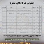 کارگاه های آموزشی نخستین کنگره بین المللی انجمن علمی تغذیه ایران