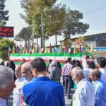 رونمایی از تابلو روز شمار نابودی اسرائیل در میدان شهدای جهان اسلام شهر گلدشت